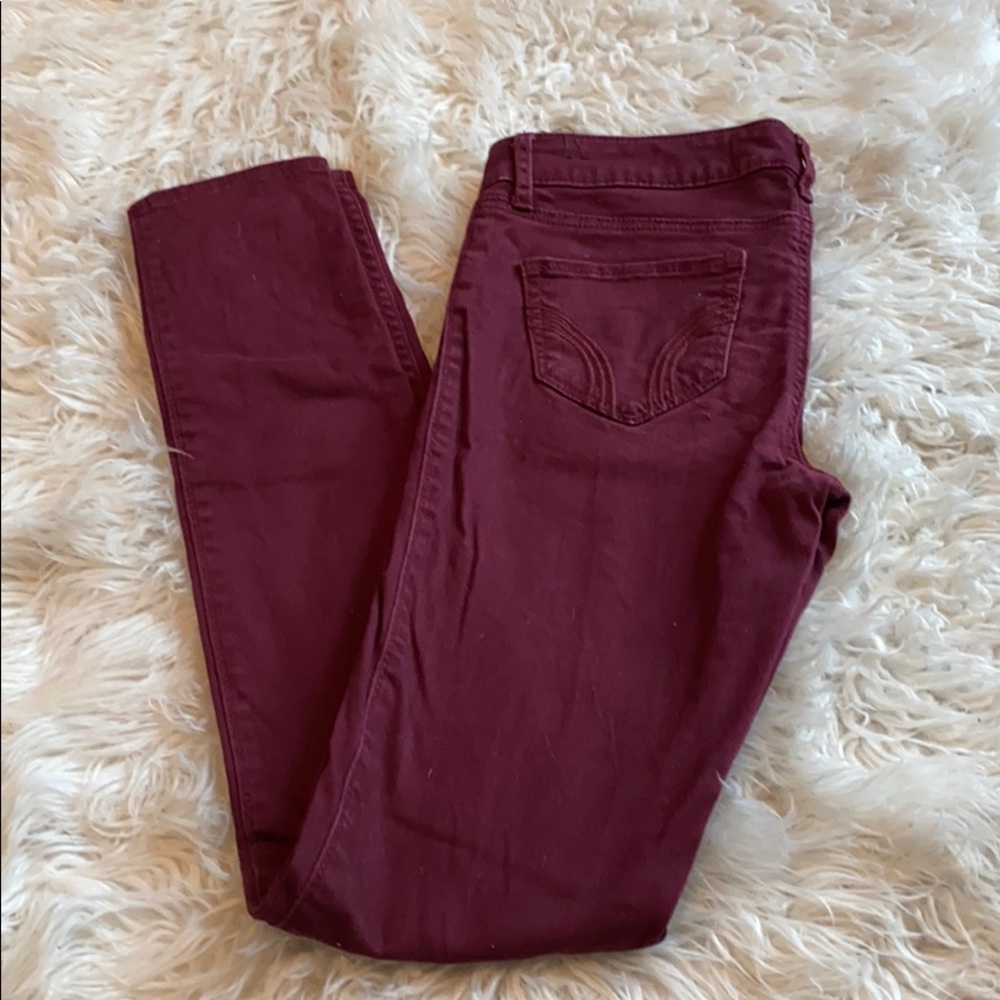 Hollister maroon jeggings